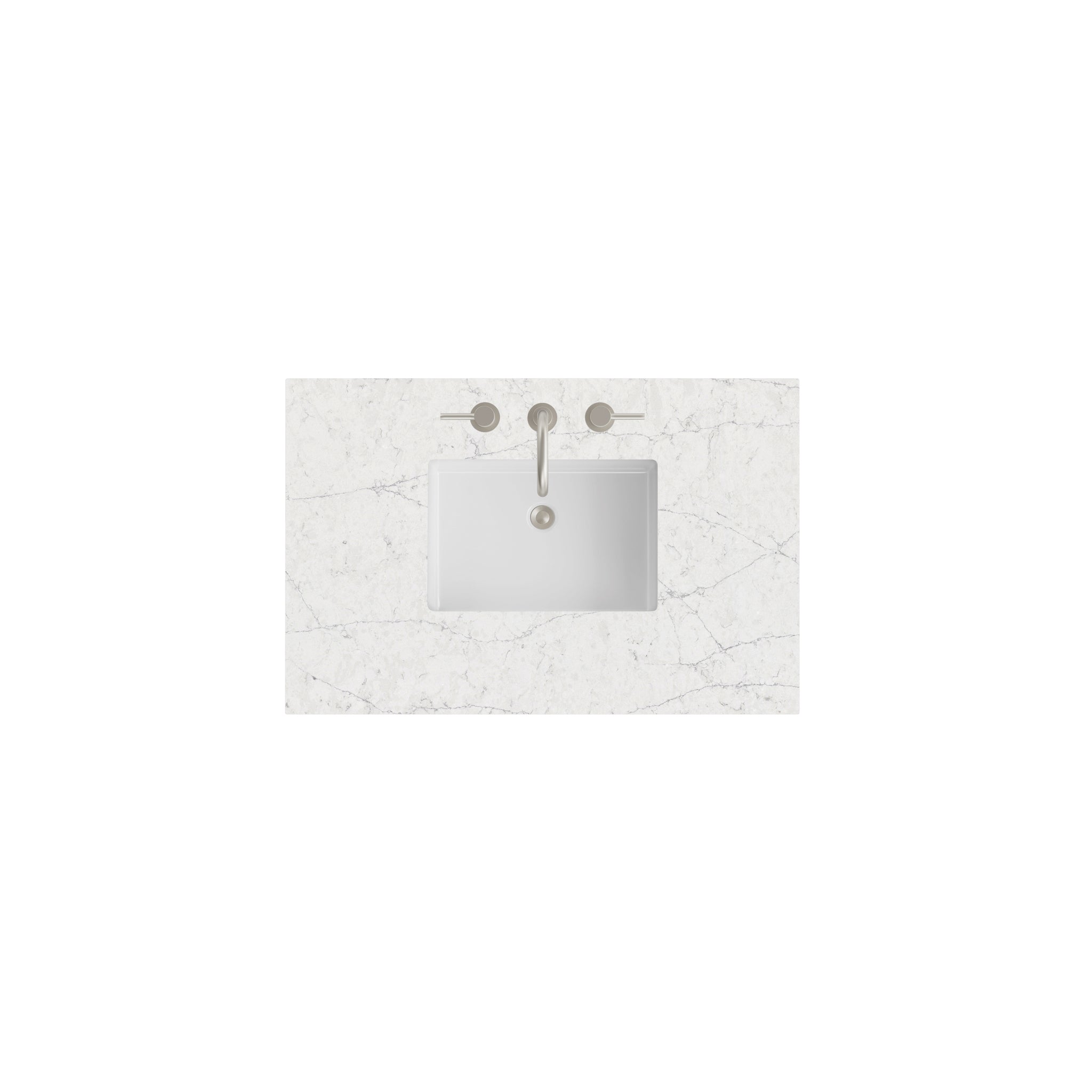 James Martin 36" Single Vanity Top with Eternal Jasmine Pearl countertop