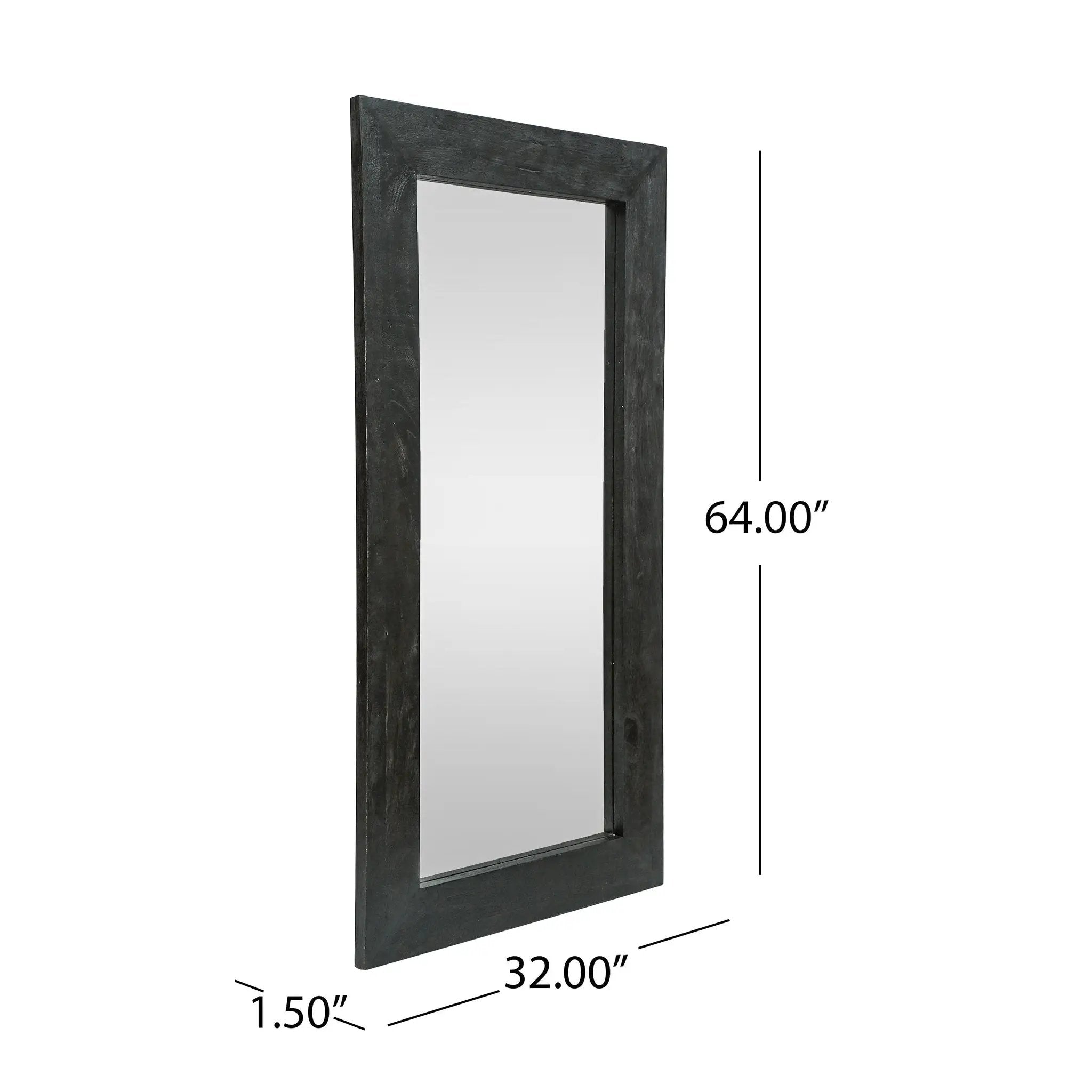 Rustic Mango Wood Full Length Standing Mirror by HouseOfZazla