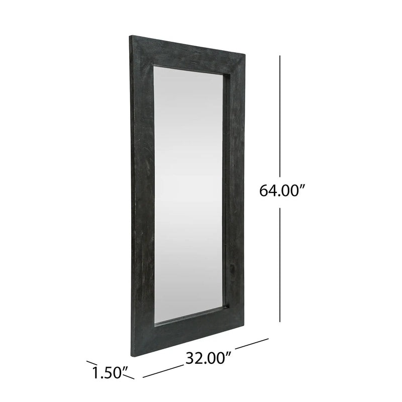 Rustic Mango Wood Full Length Standing Mirror by HouseOfZazla