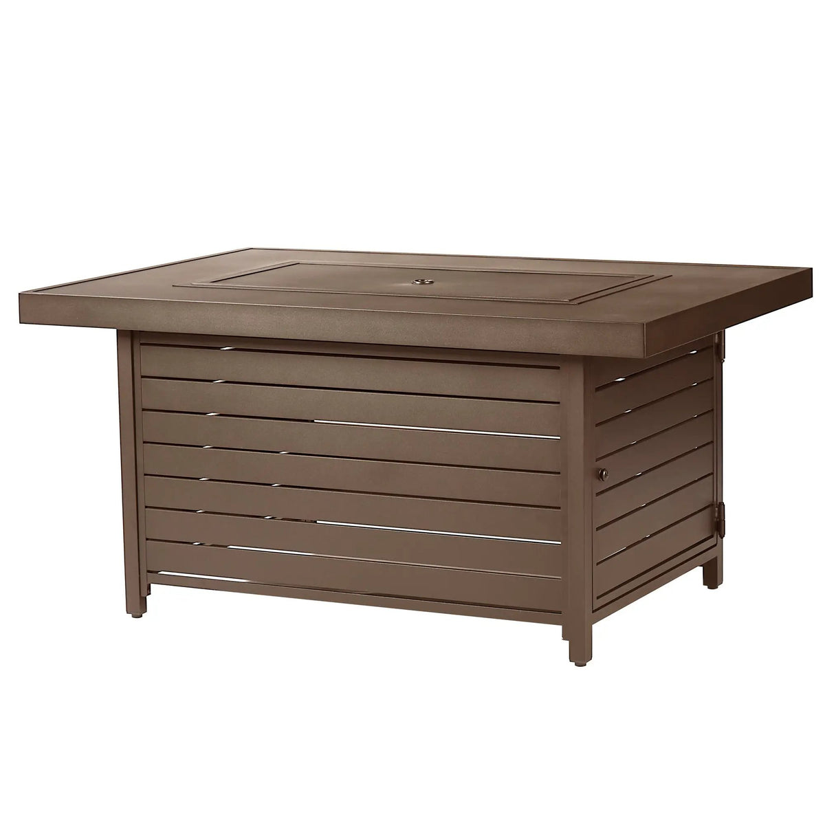 Aluminum 48-in Rectangular Propane Fire Table, Beads, Covers and Lid by Sharicks
