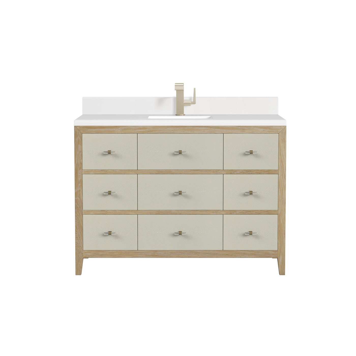 James Martin Celeste 48" Single Bathroom Vanity, Sunwashed Oak with Embossed Shagreen Drawer Fronts, view 26