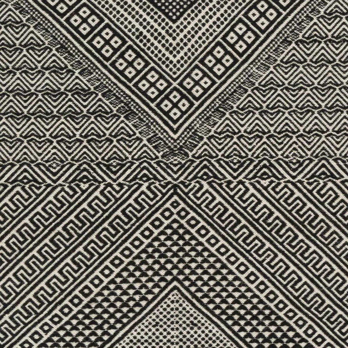Wundowie Black&Ivory Diamond Wool Rug - Clearance, sample swatch