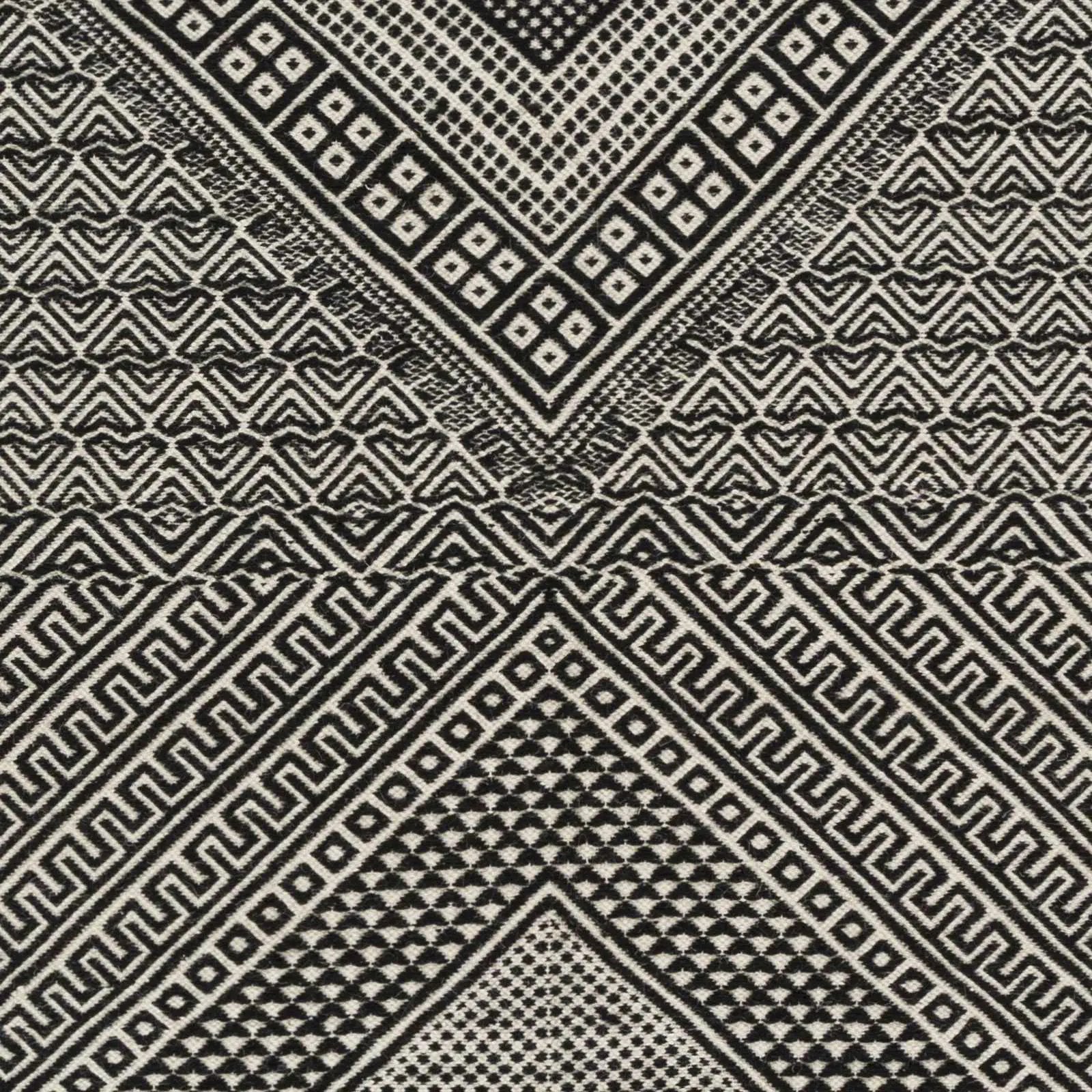 Wundowie Black&Ivory Diamond Wool Rug - Clearance by Boutique Rugs
