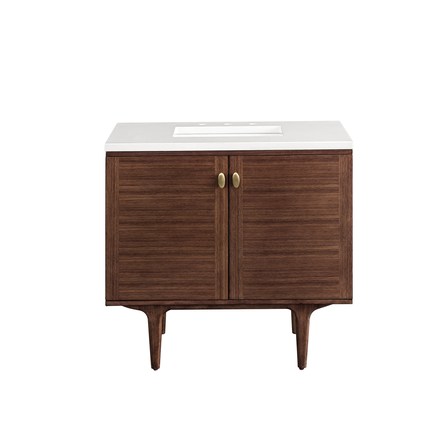 James Martin Amberly 36" Dual Mount Single Bathroom Vanity, Mid-Century Walnut, view 36