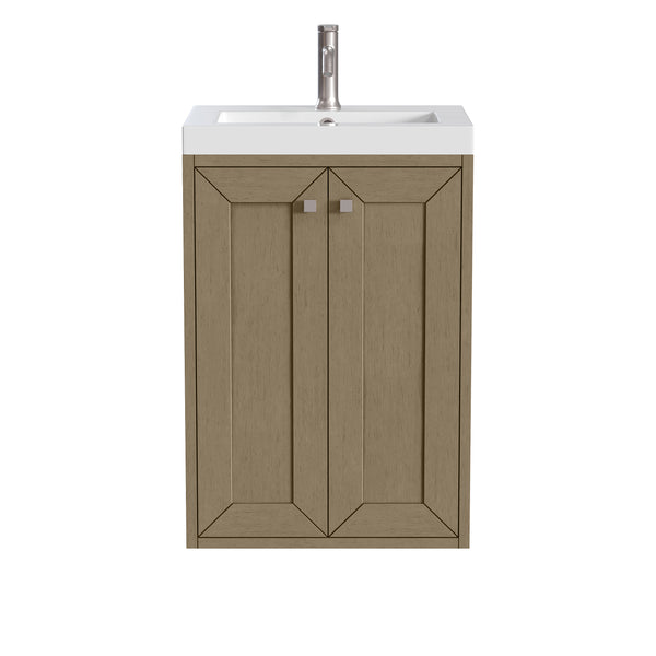 James Martin Chianti 20" Floating Single Bathroom Vanity, Walnut Whisper