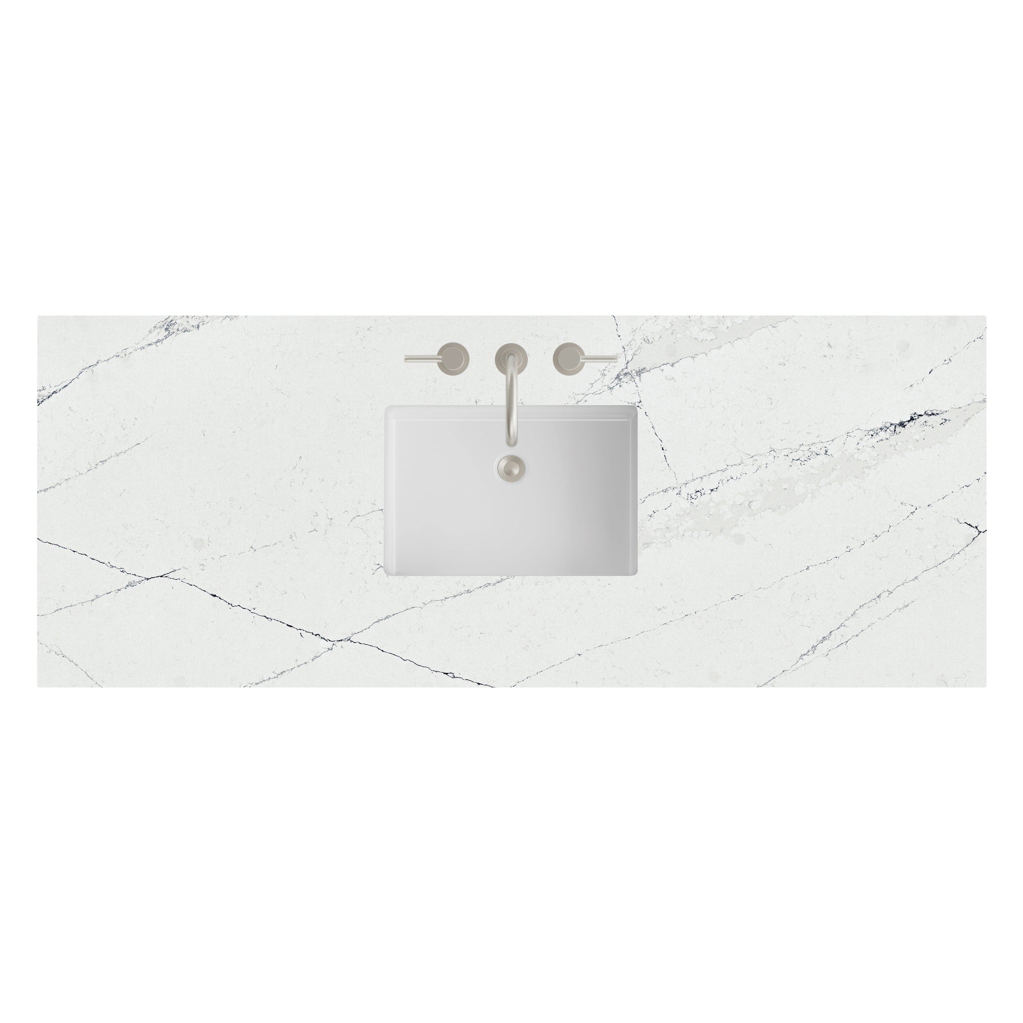 James Martin 60" Single Vanity Top with Ethereal Noctis countertop