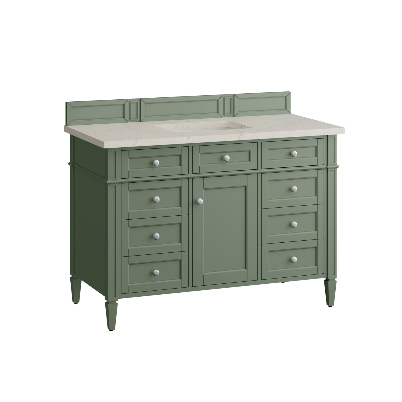 James Martin Brittany 48" Single Bathroom Vanity, Smokey Celadon, view 34