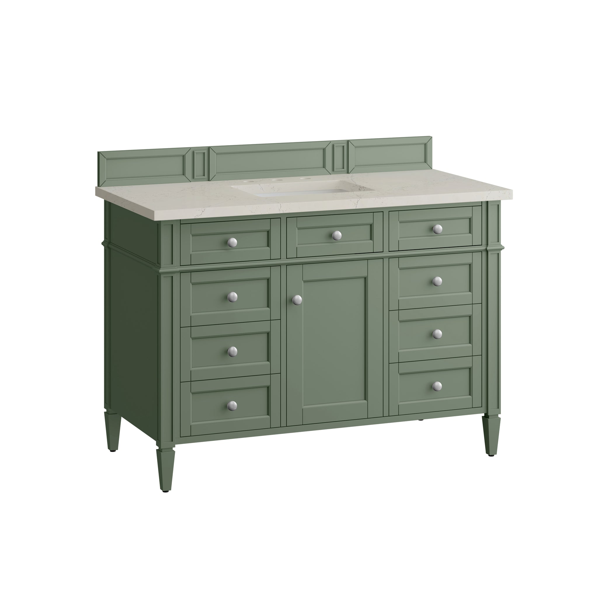 James Martin Brittany 48" Single Bathroom Vanity, Smokey Celadon, view 34