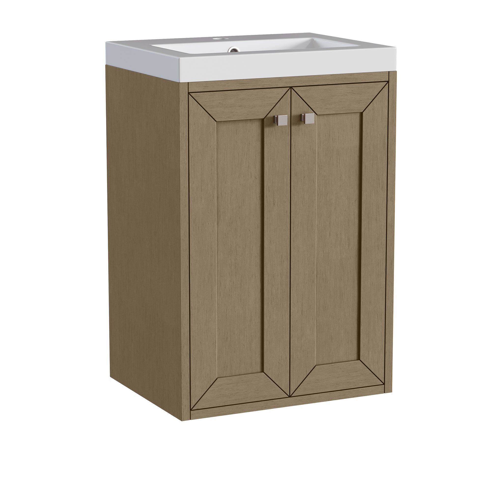James Martin Chianti 20" Floating Single Bathroom Vanity, Walnut Whisper, view 14