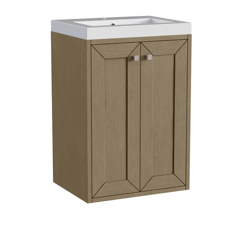 James Martin Chianti 20" Floating Single Bathroom Vanity, Walnut Whisper, view 14