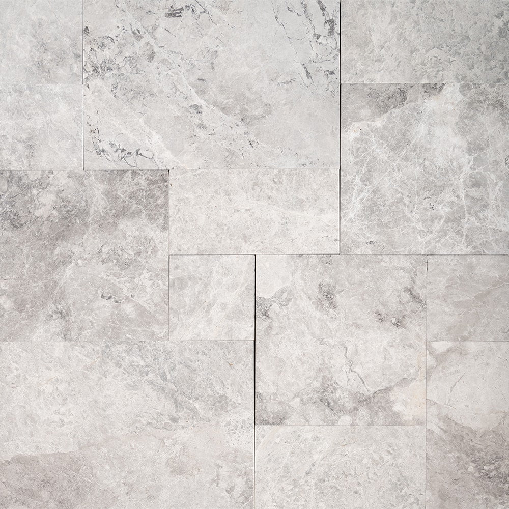 Wynwood Gray Brushed French Pattern Marble Pavers Various Marble Brushed Various Pavers