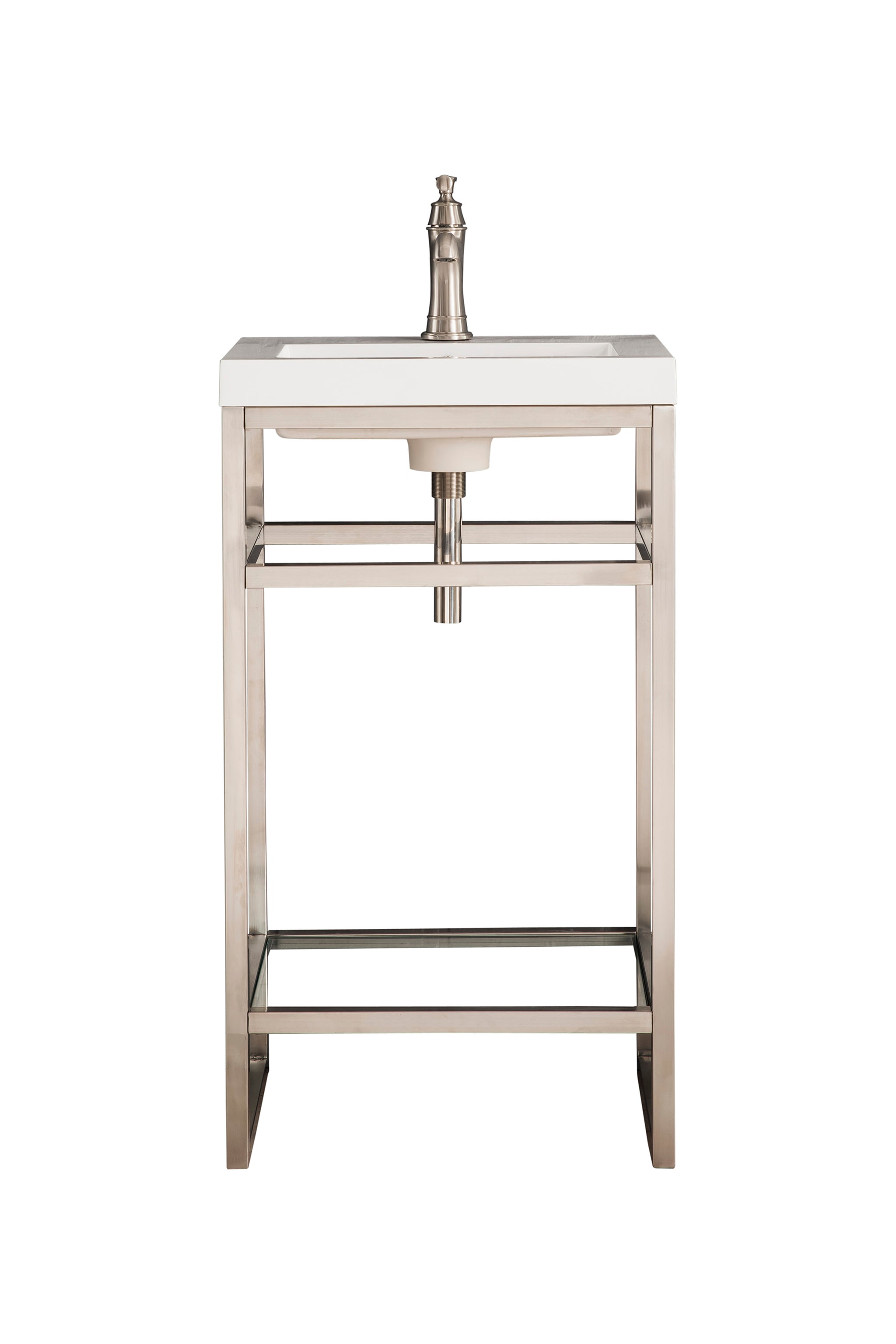 James Martin Boston 20" Single Console Vanity, Brushed Nickel
