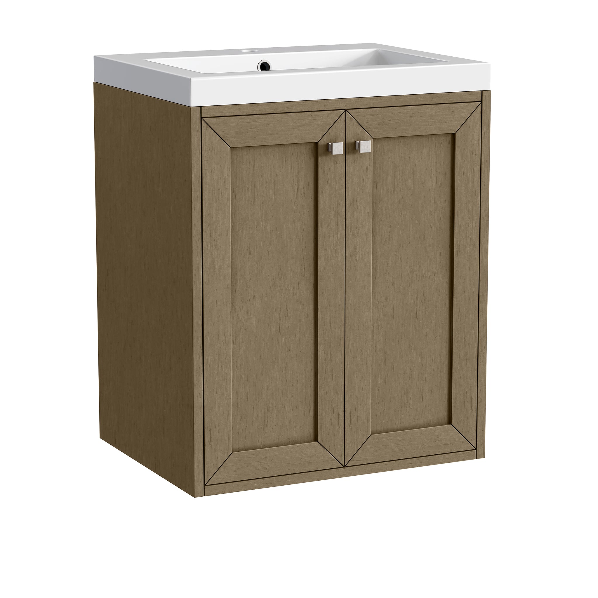 James Martin Chianti 24" Floating Single Bathroom Vanity, Walnut Whisper, view 13