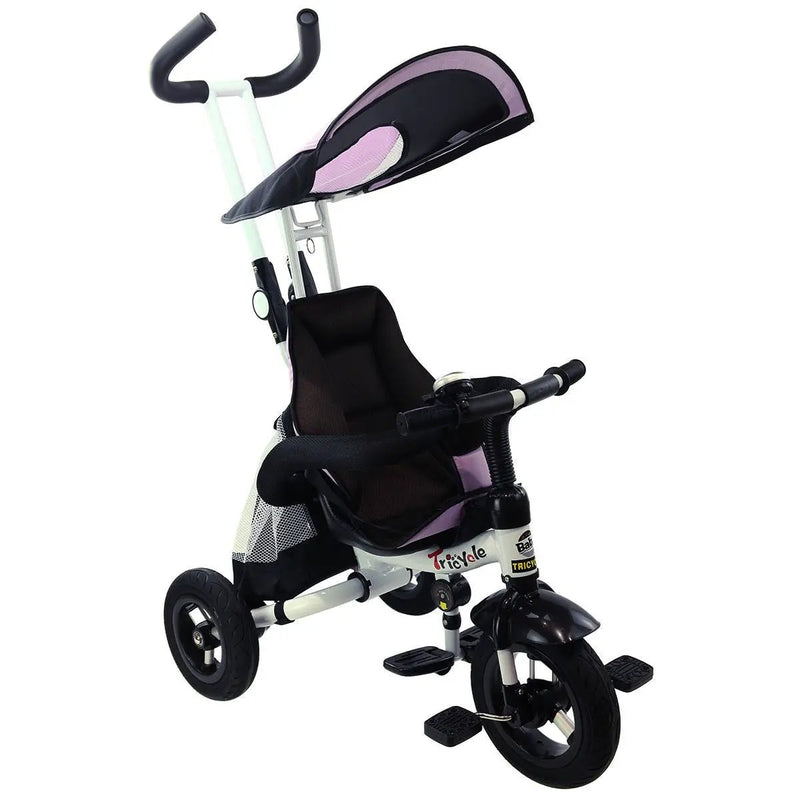 4-in-1 Detachable Learning Baby Tricycle Stroller w/ Canopy Bag-Pink by DirectDeals