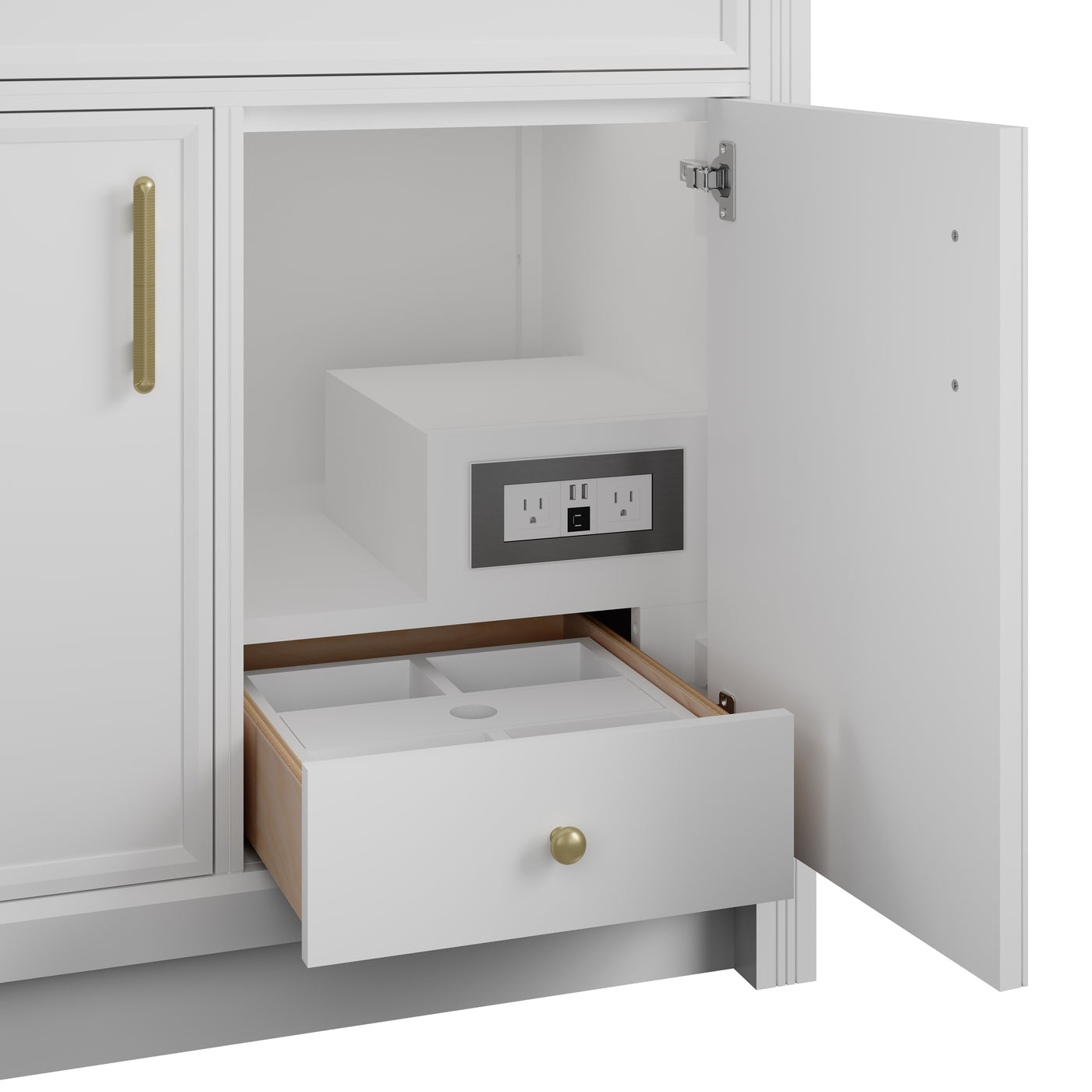 James Martin Bellshire 96" Double Bathroom Vanity, Bright White, view 18