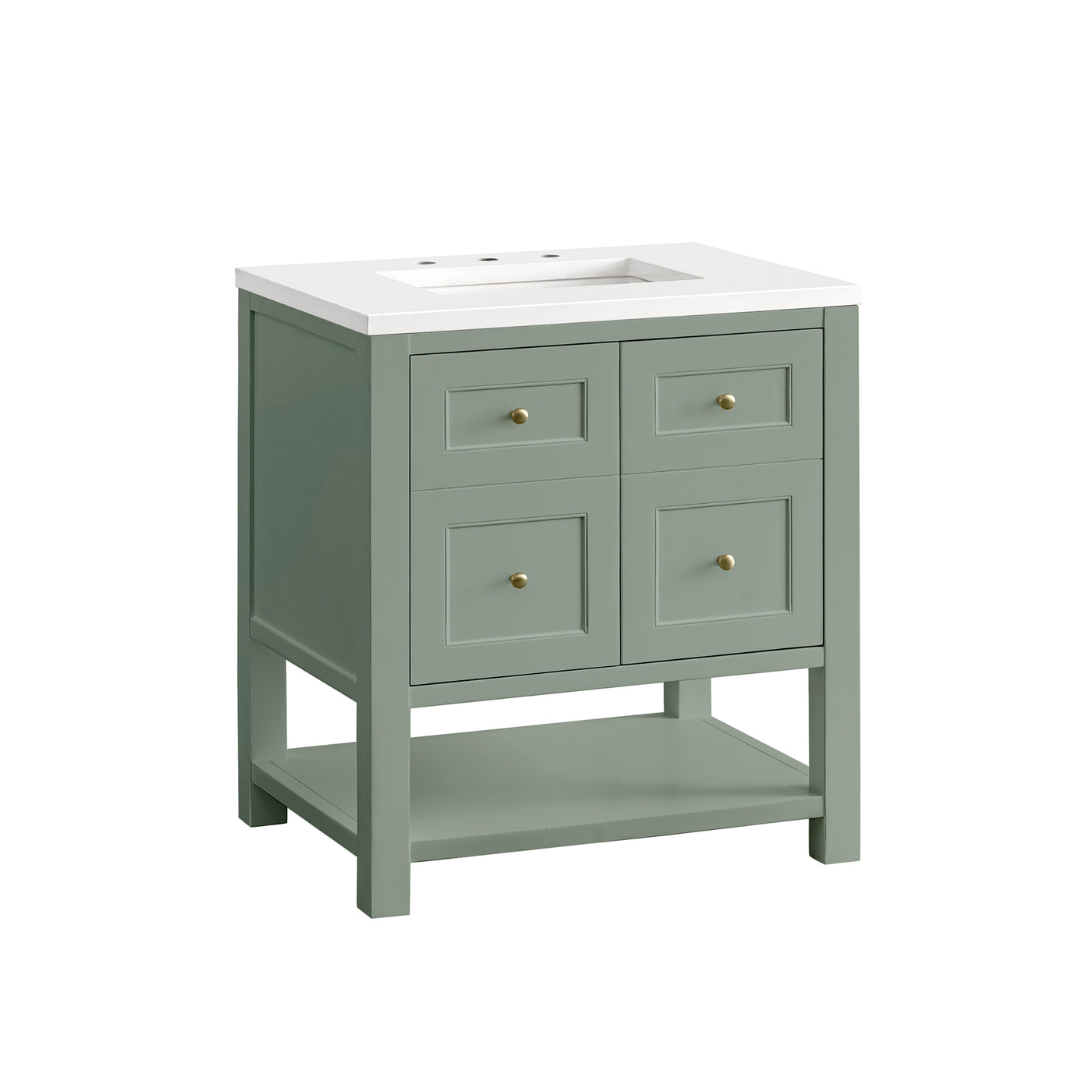 James Martin Breckenridge 30" Single Bathroom Vanity, Smokey Celadon, view 19