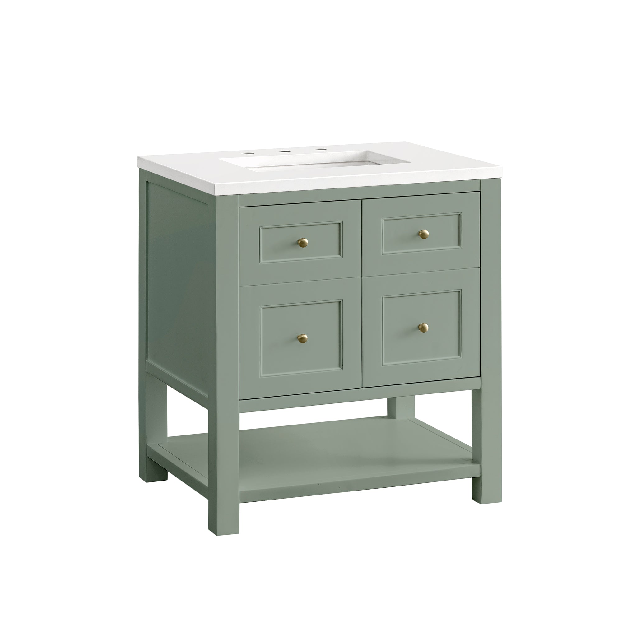 James Martin Breckenridge 30" Single Bathroom Vanity, Smokey Celadon, view 19