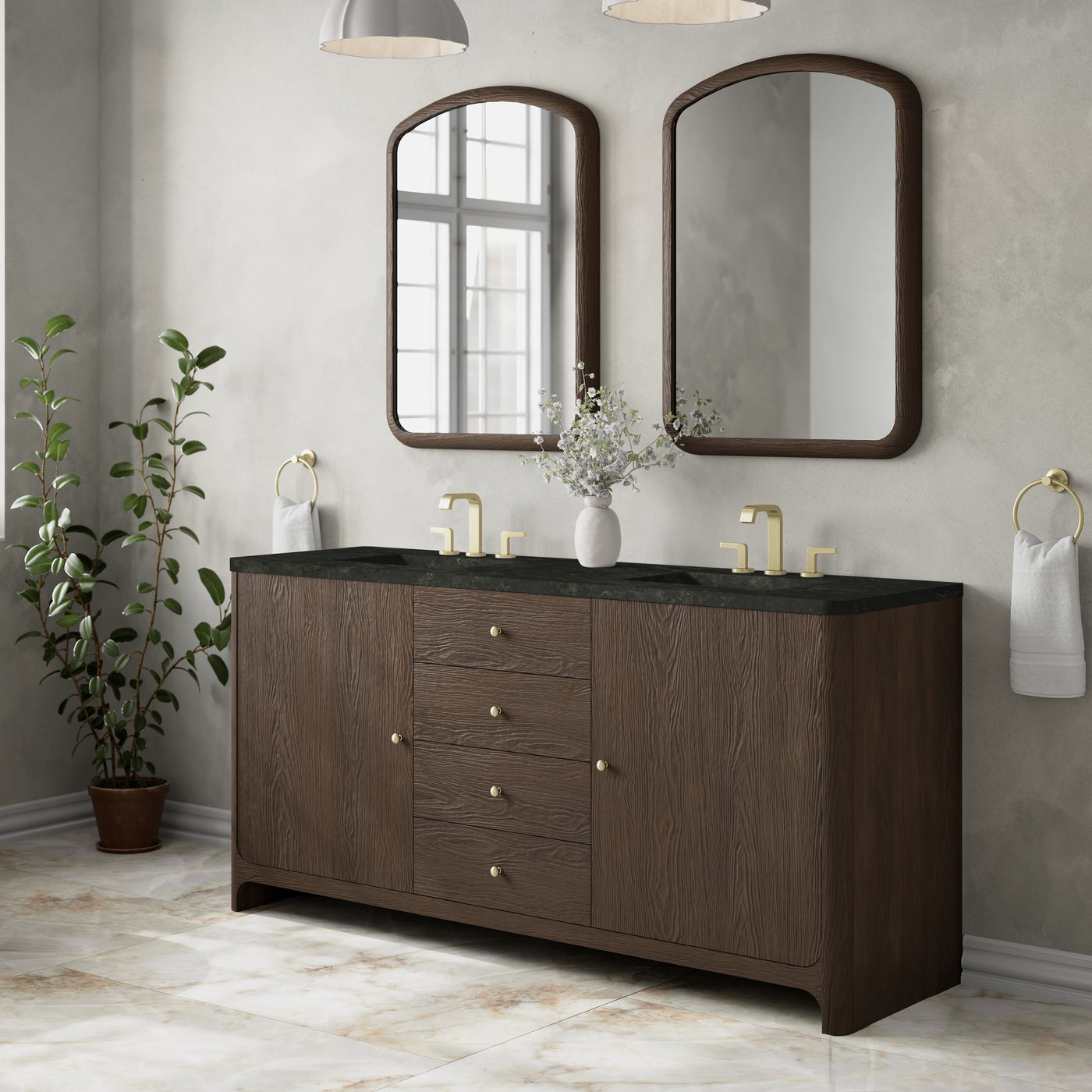 James Martin Gracyn 72" Double Bathroom Vanity, Sable, view 32