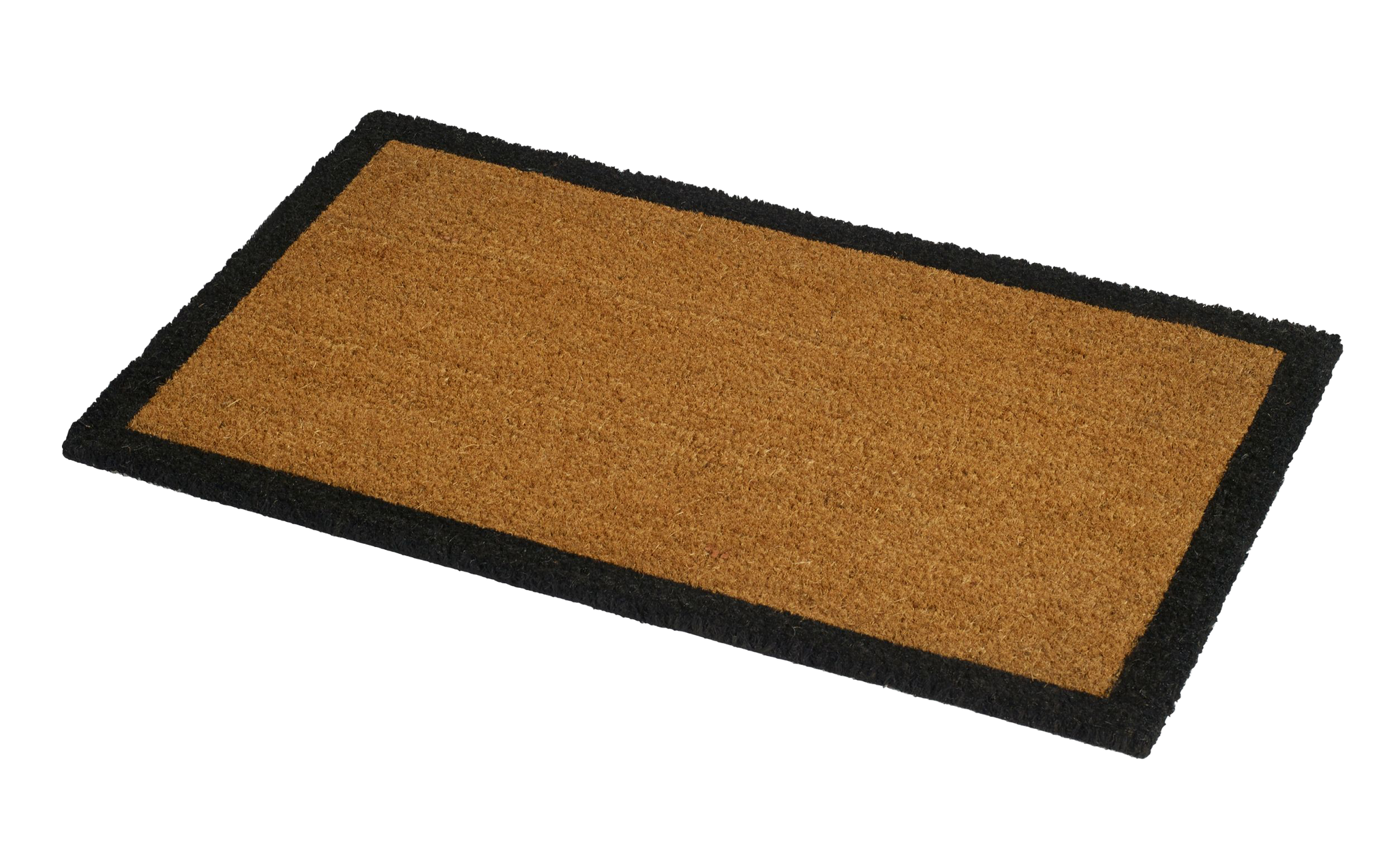 Black Border Coir Doormat by Fab Habitat