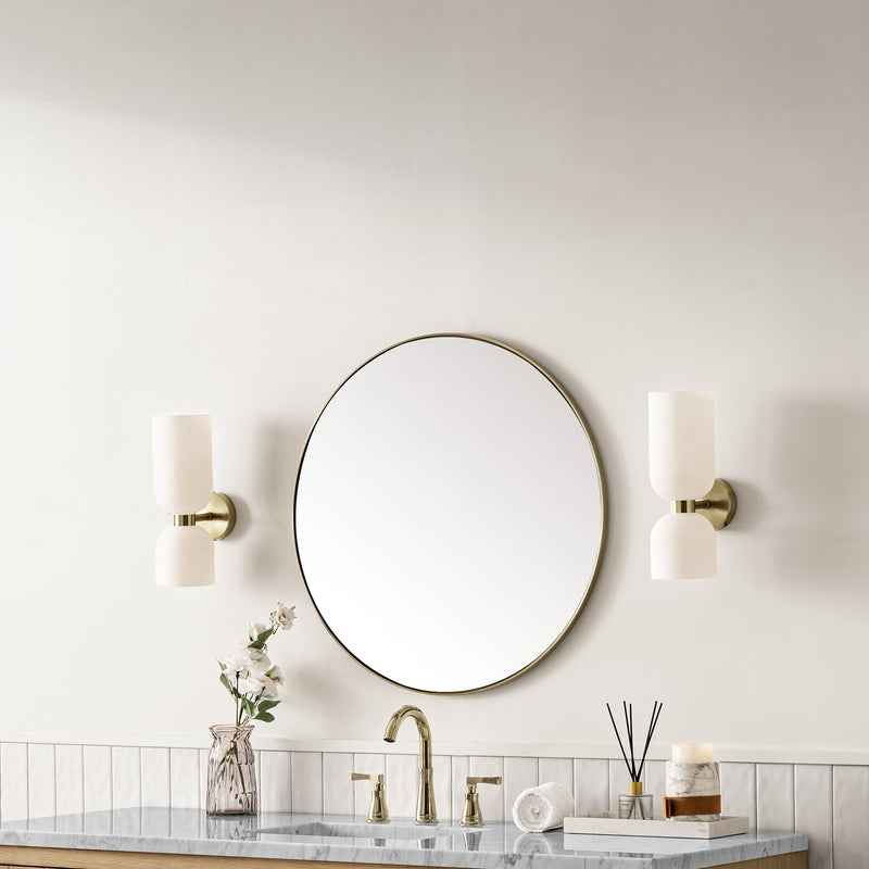 James Martin Rohe 30" Mirror, Champagne Brass, view 3