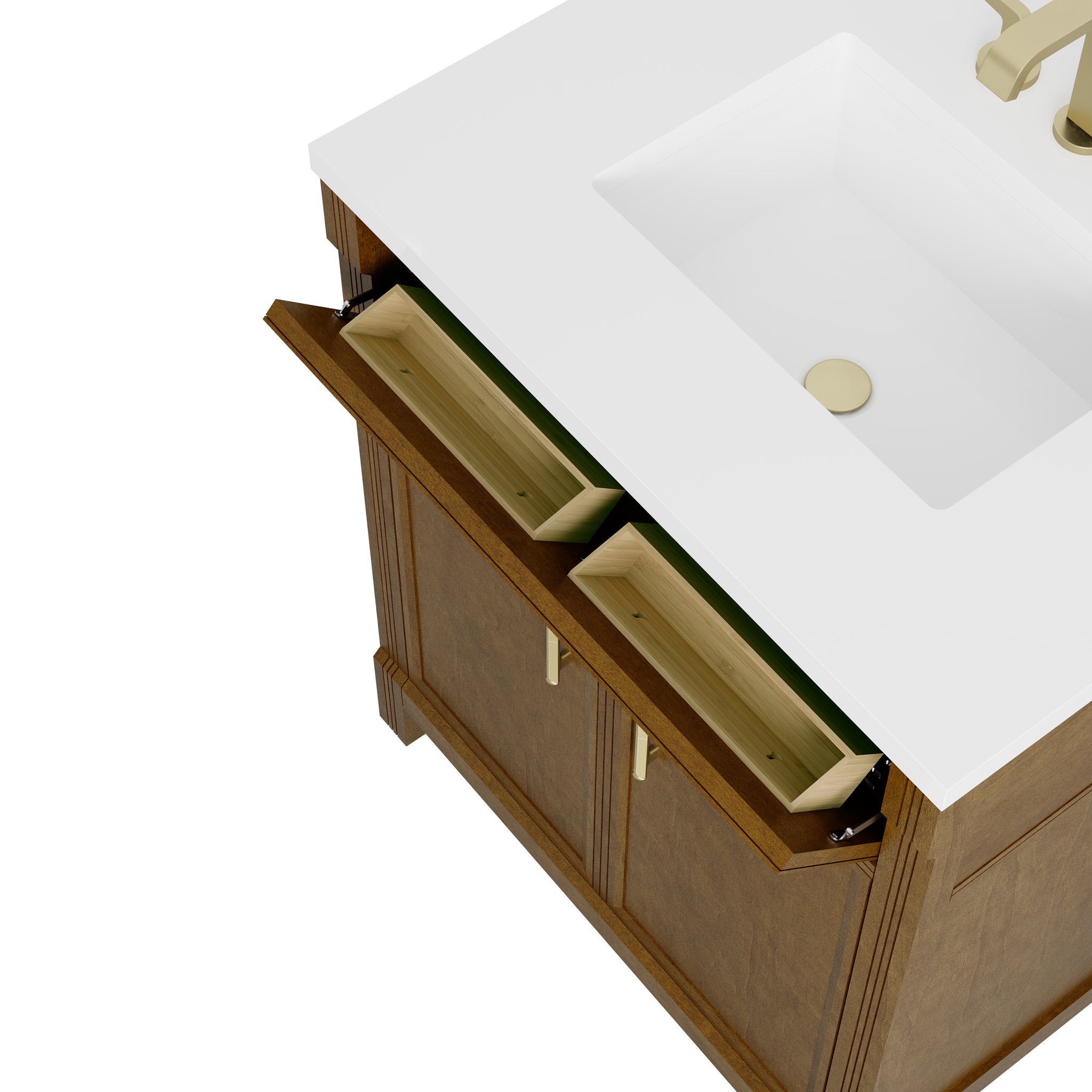 James Martin Bellshire 30" Single Bathroom Vanity, Honey Oak, view 29