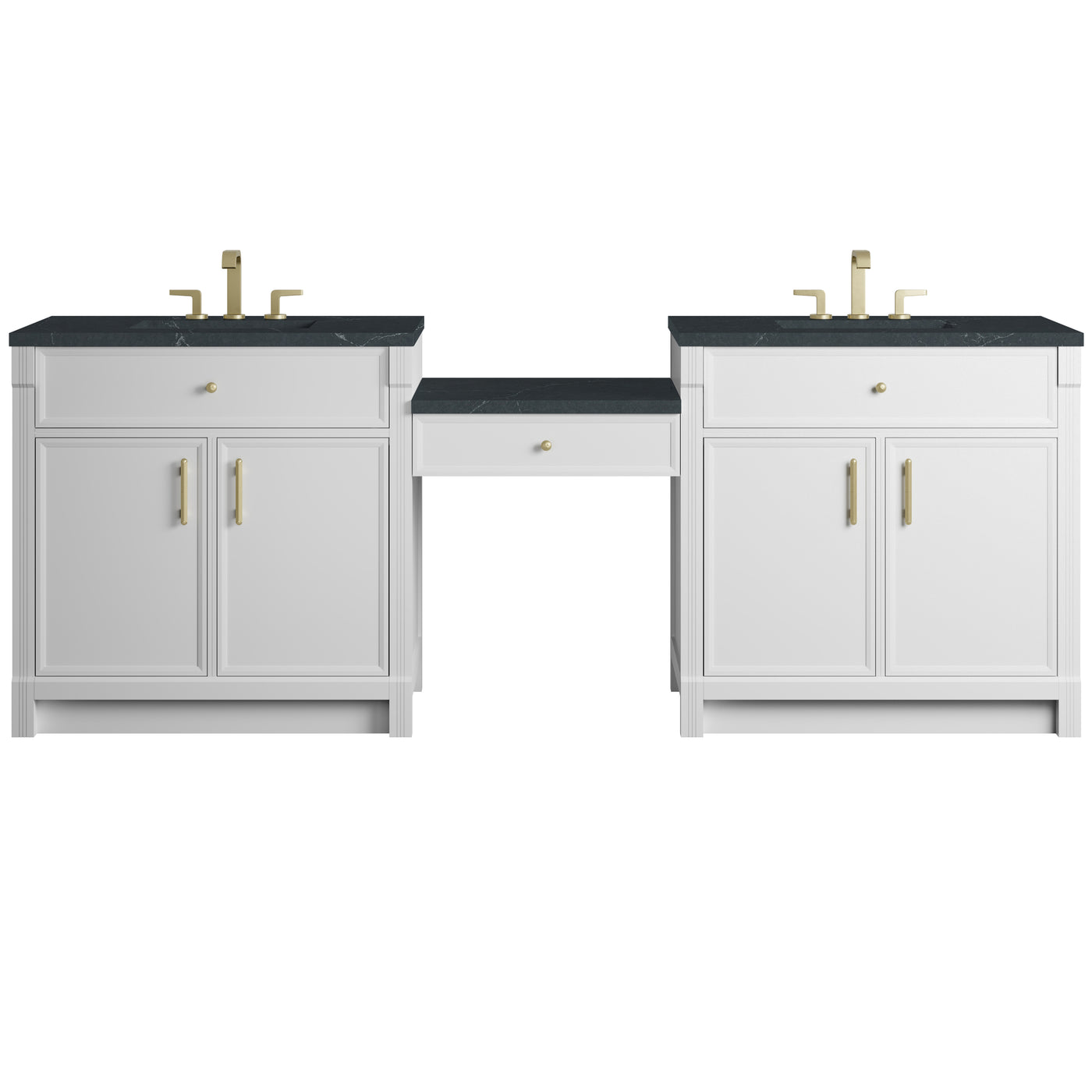 James Martin Bellshire 96" Double Bathroom Vanity, Bright White, view 26