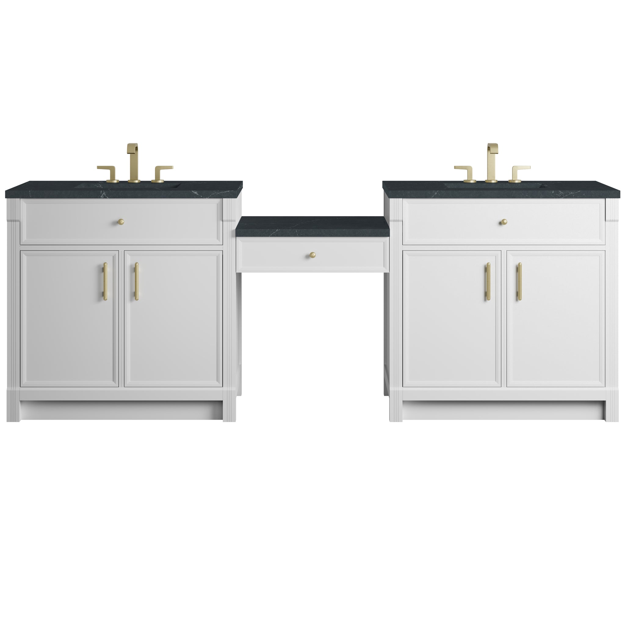 James Martin Bellshire 96" Double Bathroom Vanity, Bright White, view 26