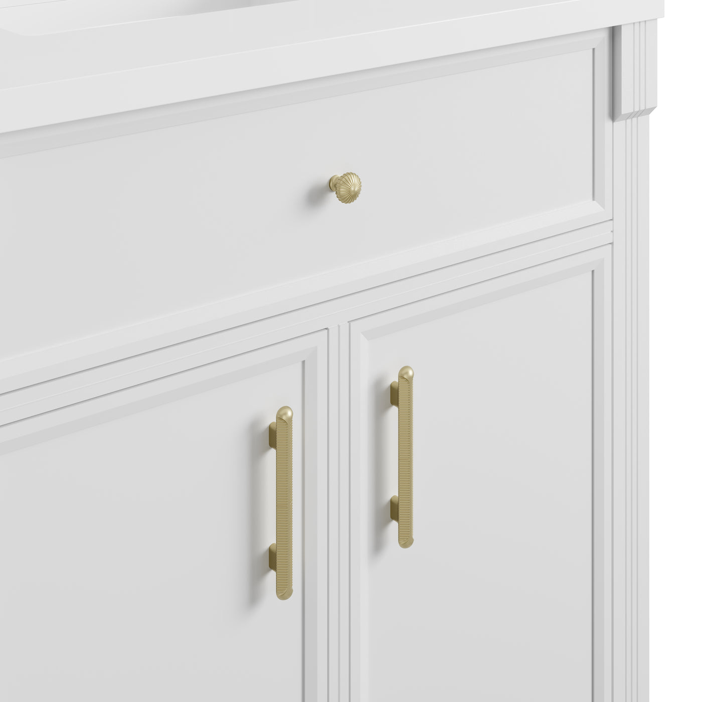 James Martin Bellshire 84" Double Bathroom Vanity, Bright White, view 16