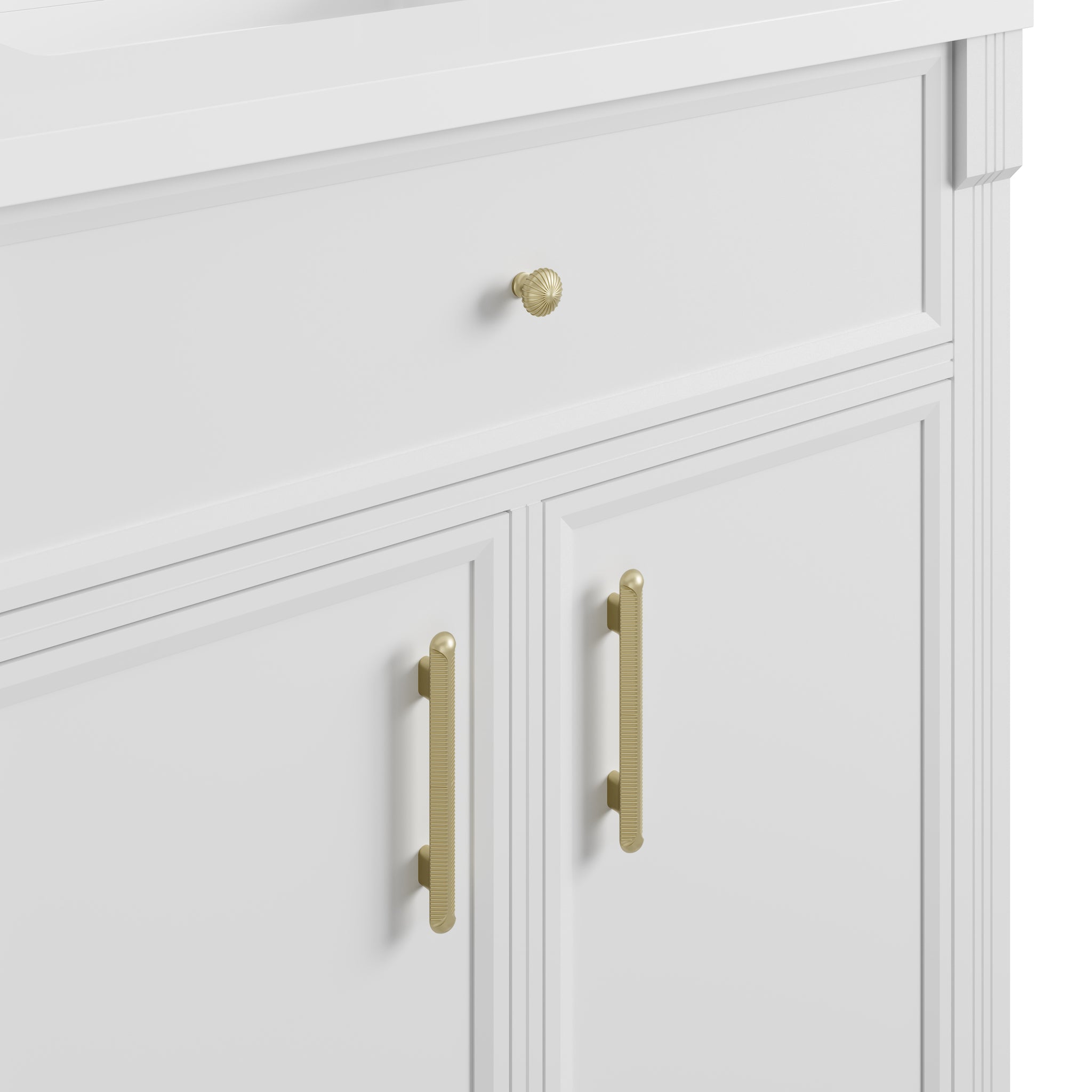 James Martin Bellshire 84" Double Bathroom Vanity, Bright White, view 16