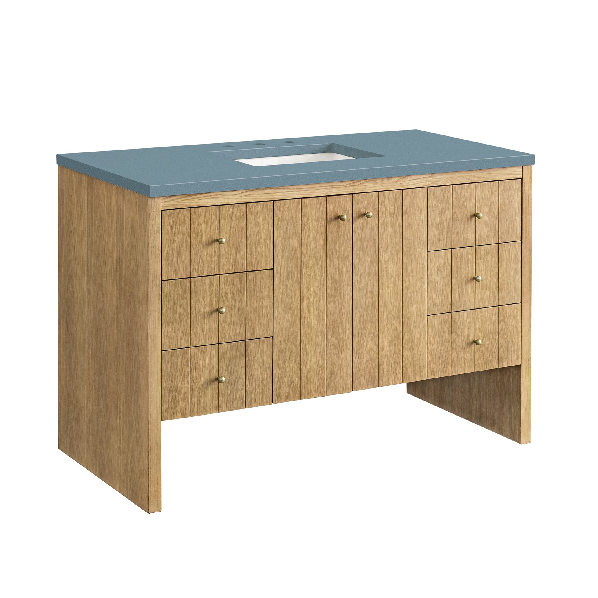 James Martin Hudson 48" Single Bathroom Vanity, Light Natural Oak, view 34