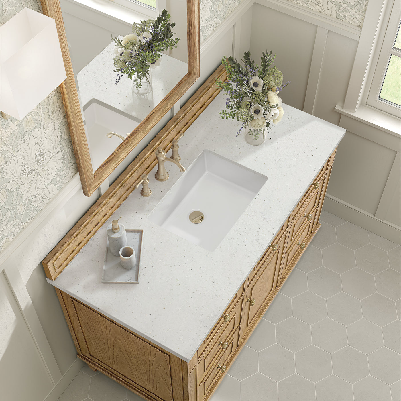 James Martin Lorelai 48" Single Bathroom Vanity, Light Natural Oak, view 33