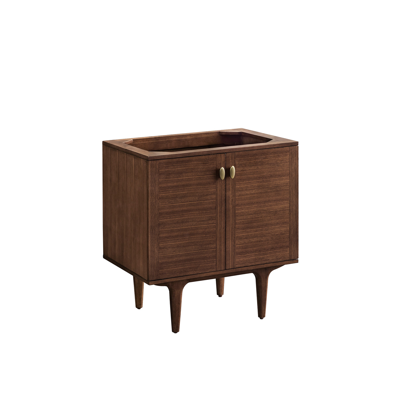 James Martin Amberly 30" Dual Mount Single Bathroom Vanity, Mid-Century Walnut, view 14