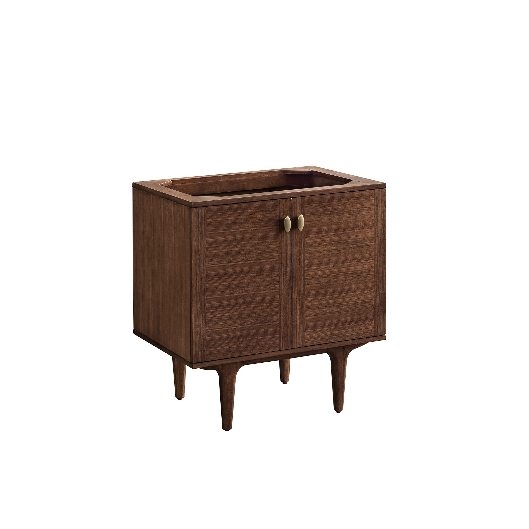 James Martin Amberly 30" Dual Mount Single Bathroom Vanity, Mid-Century Walnut, view 14