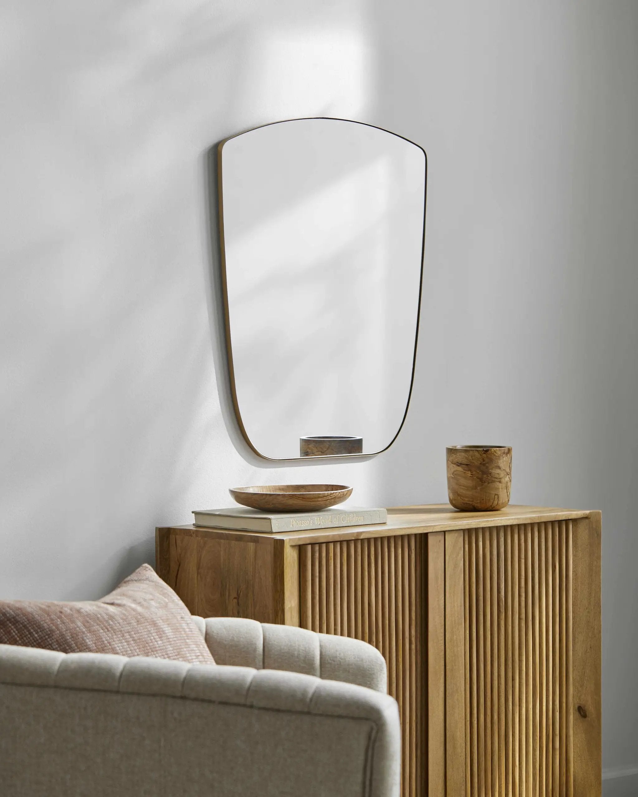 Emmerhout Gold Carved Mirror - Clearance by Boutique Rugs