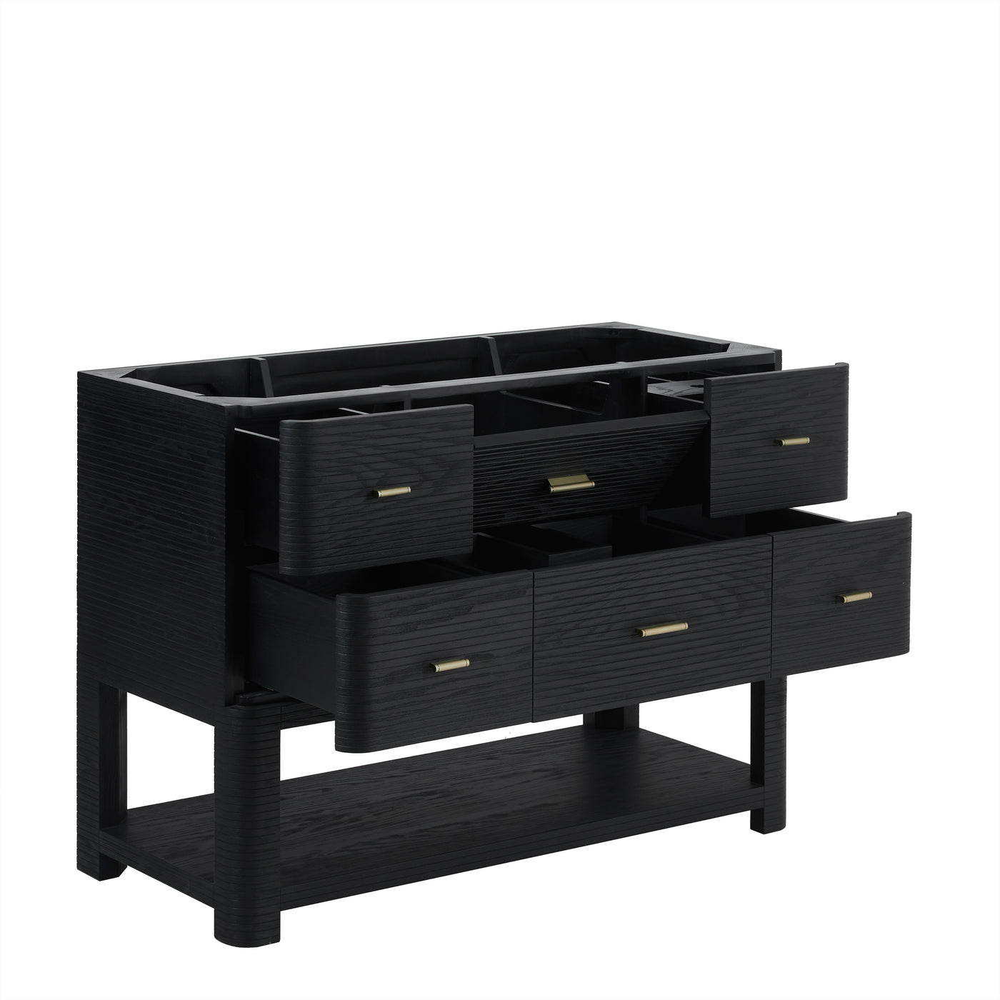 James Martin Lucian 48" Single Bathroom Vanity, Carbon Oak, view 14