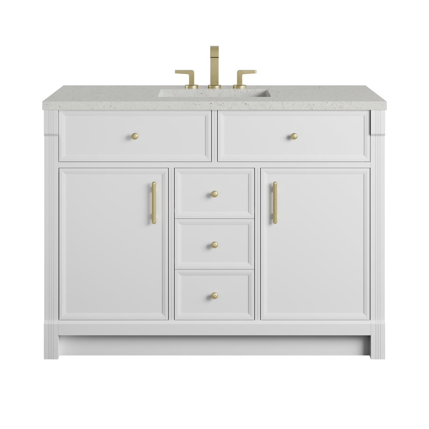 James Martin Bellshire 48" Single Bathroom Vanity, Bright White, view 29