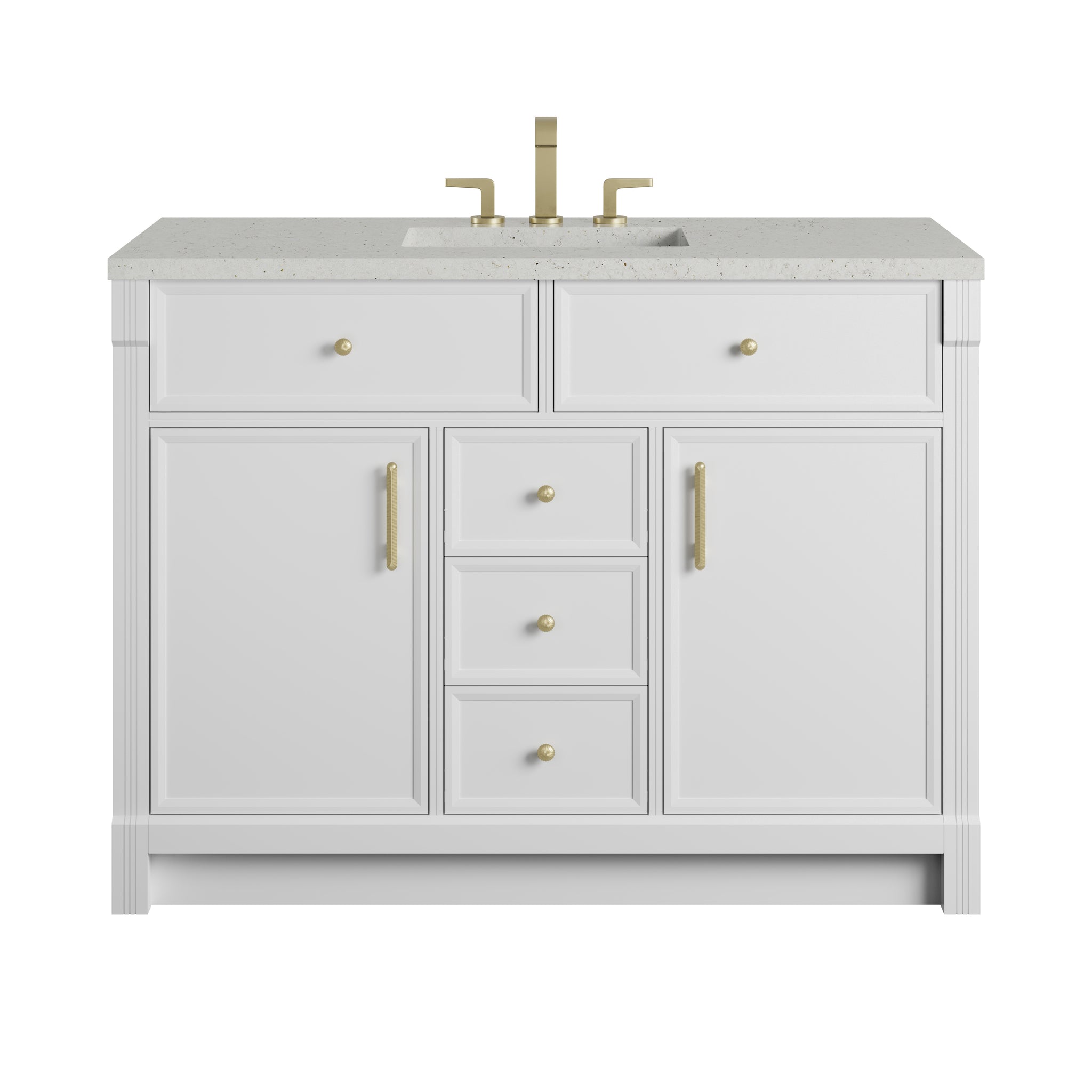 James Martin Bellshire 48" Single Bathroom Vanity, Bright White, view 29