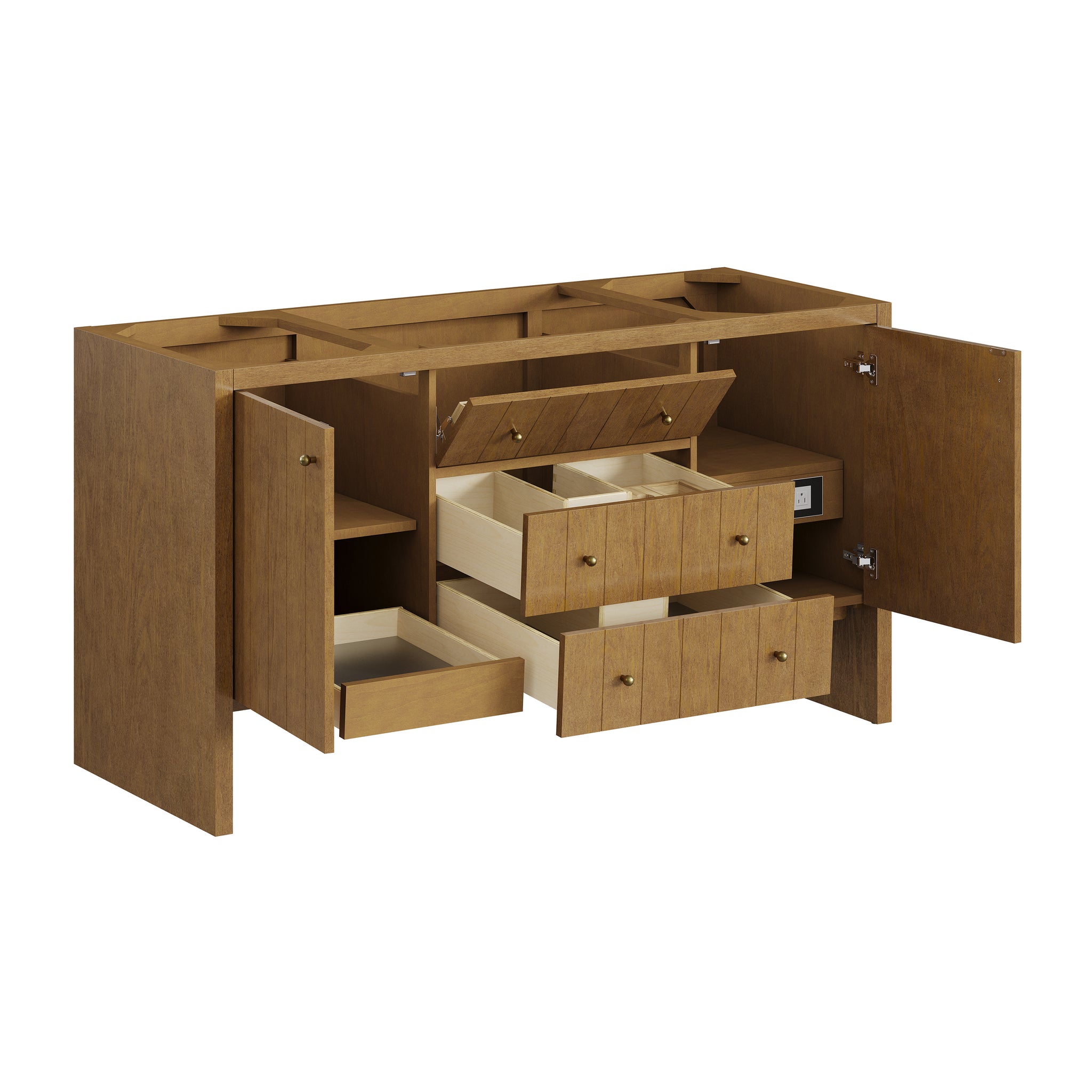 James Martin Hudson 60" Single Bathroom Vanity, Honey Oak, view 23