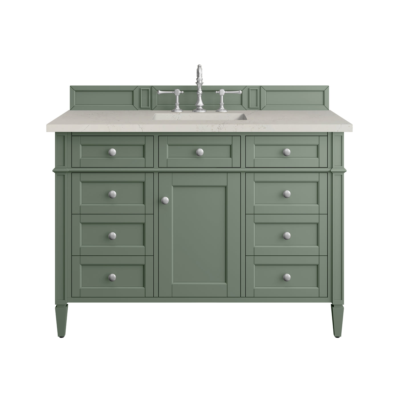 James Martin Brittany 48" Single Bathroom Vanity, Smokey Celadon, view 30