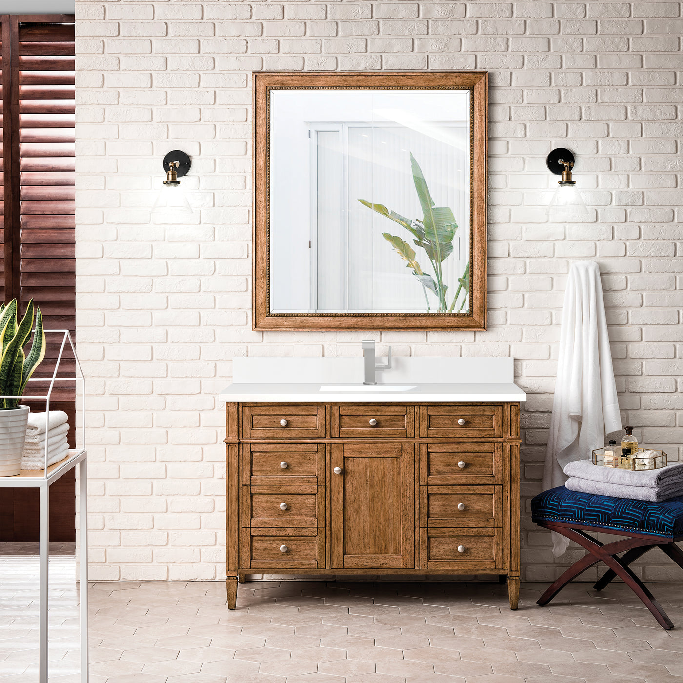 James Martin Brittany 48" Single Bathroom Vanity, Saddle Brown, view 31