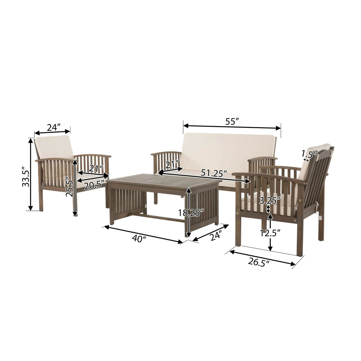 4PC Chat Set by HouseOfZazla