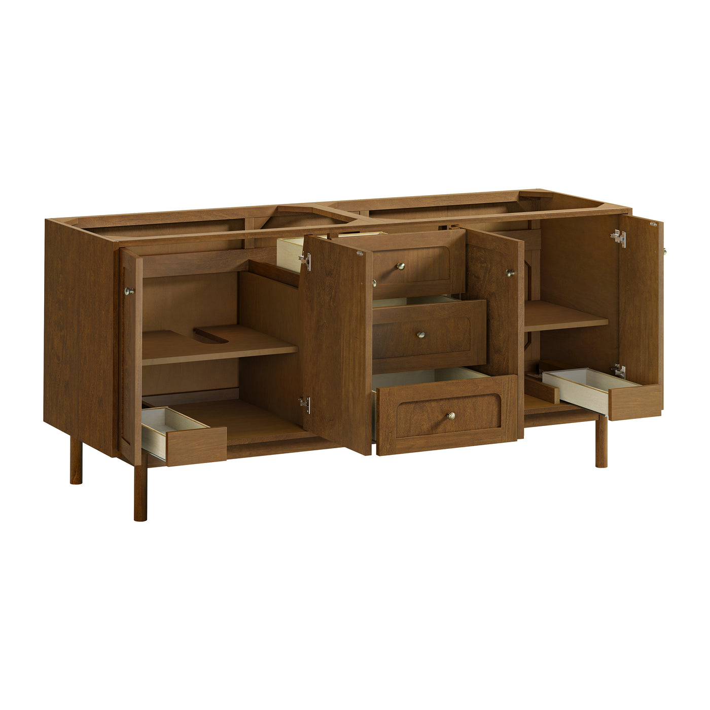 James Martin Laurent 72" Dual Mount Double Bathroom Vanity, Honey Oak, view 22