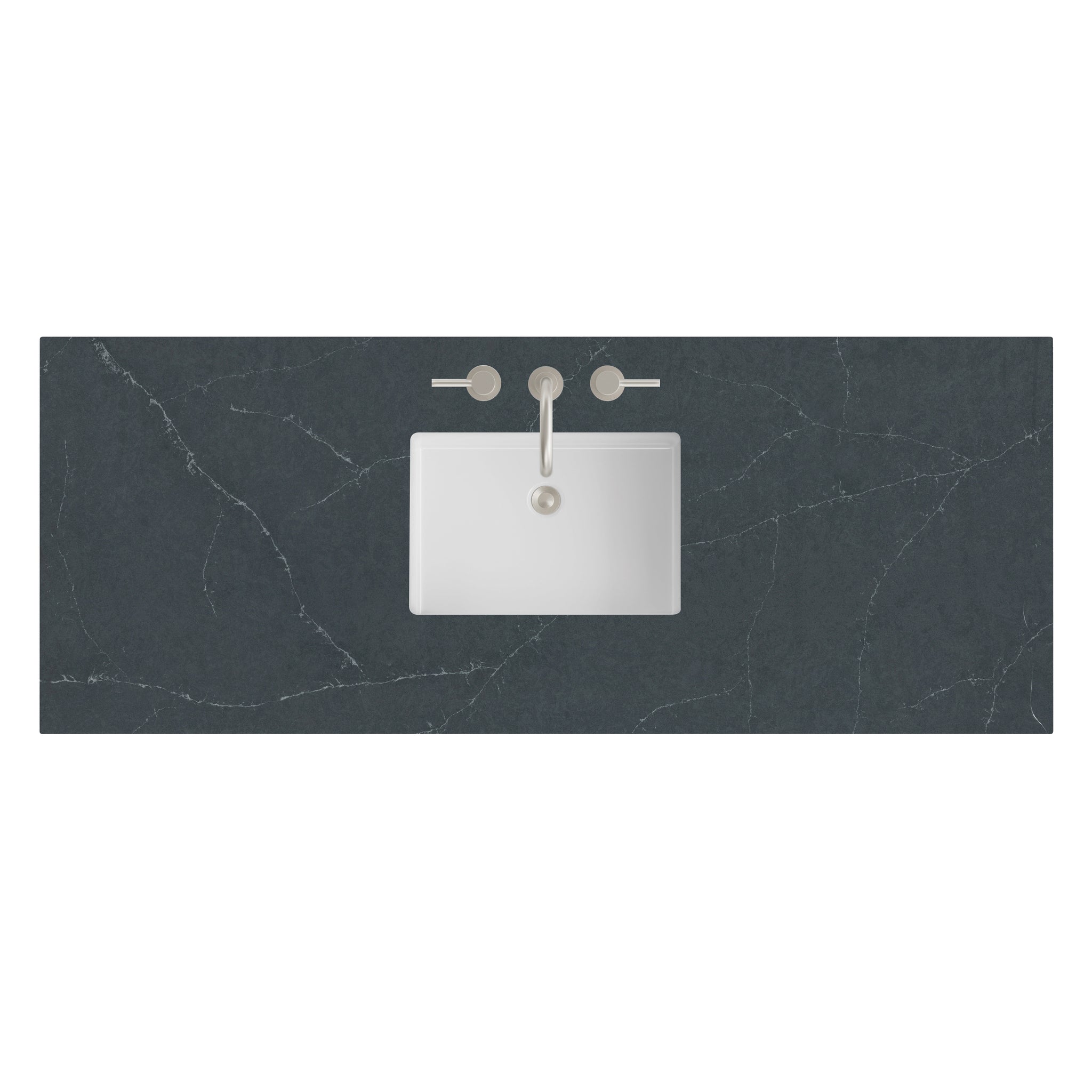 James Martin 60" Single Vanity Top with Charcoal Soapstone countertop