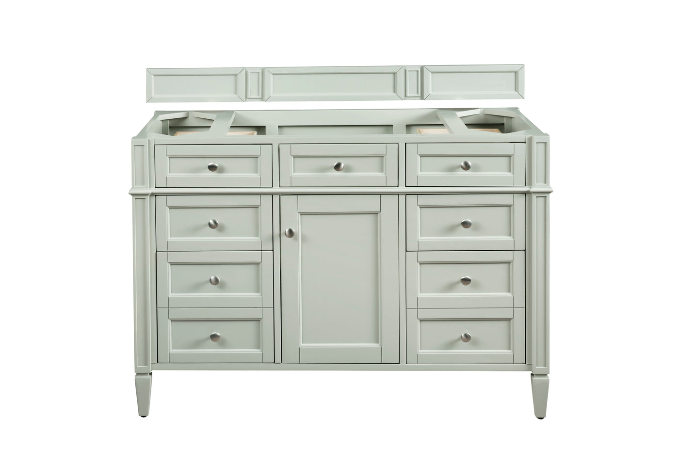 James Martin Brittany 48" Single Bathroom Vanity, Sage Green, cabinet without a countertop