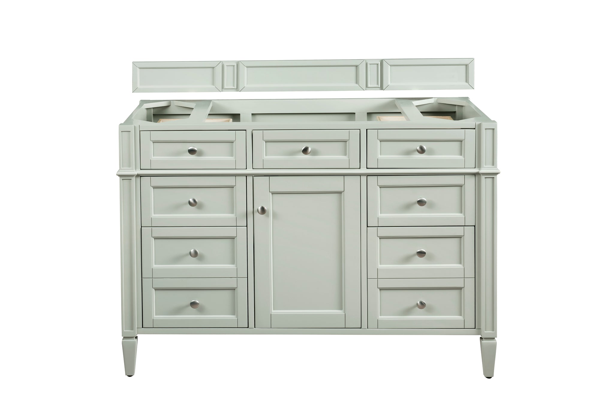 James Martin Brittany 48" Single Bathroom Vanity, Sage Green, cabinet without a countertop