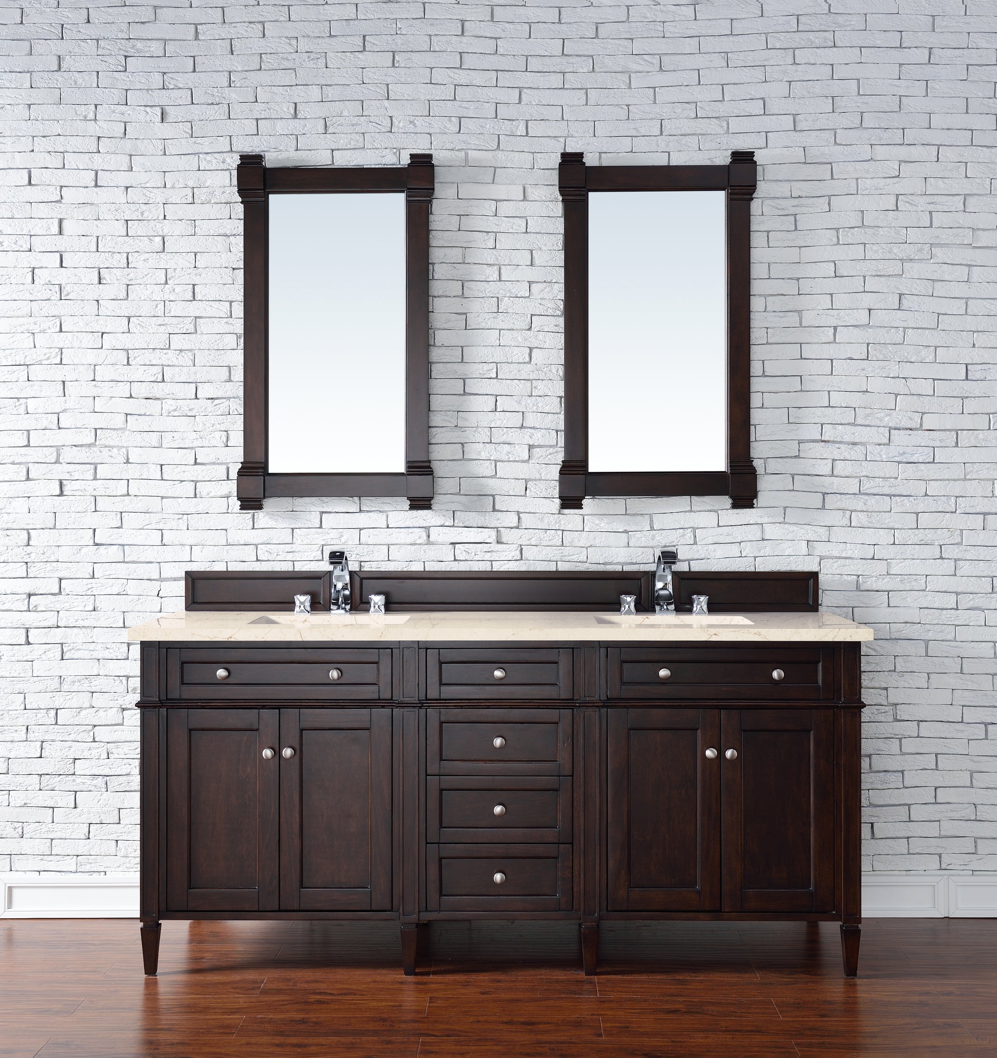 James Martin Brittany 72" Double Bathroom Vanity, Burnished Mahogany, view 22