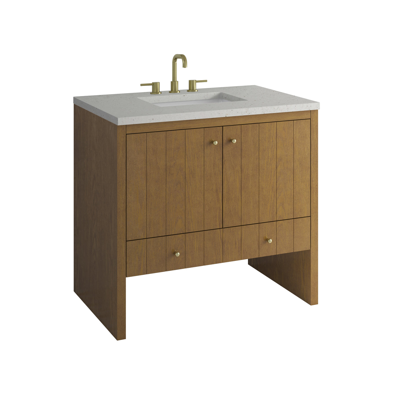 James Martin Hudson 36" Single Bathroom Vanity, Honey Oak, view 29