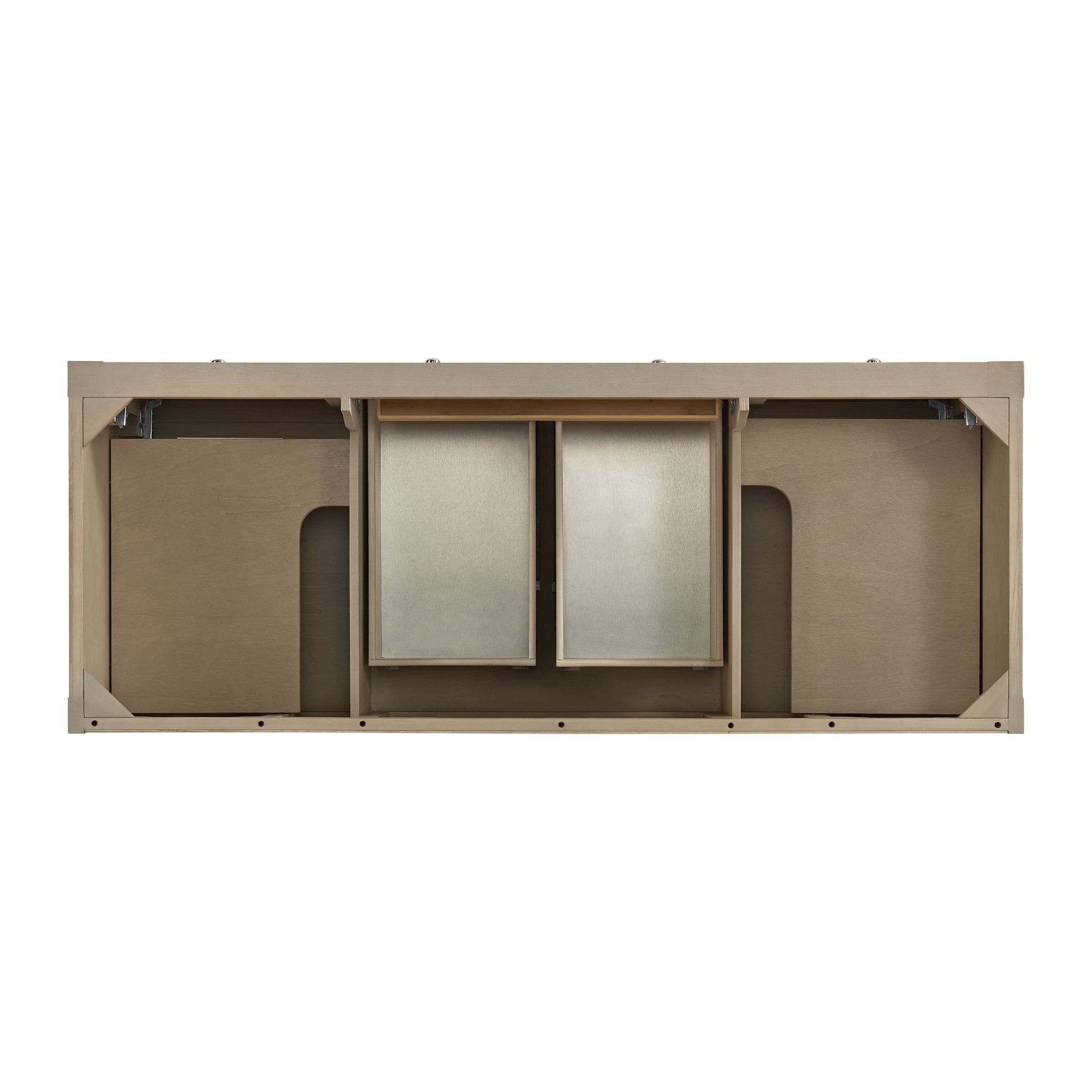 James Martin Breckenridge 60" Double Bathroom Vanity, Whitewashed Oak, view 18