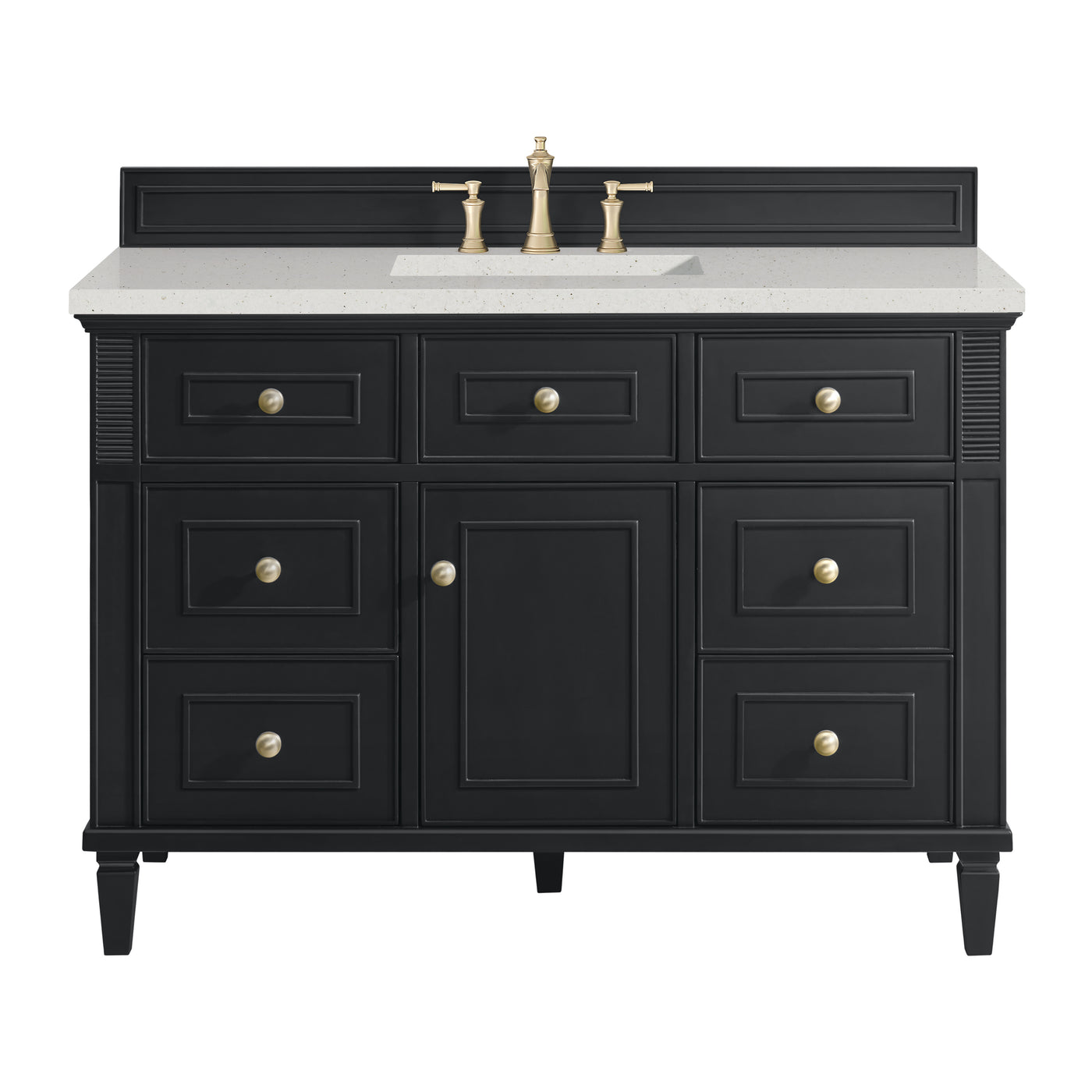 James Martin Lorelai 48" Single Bathroom Vanity, Black Onyx, view 28