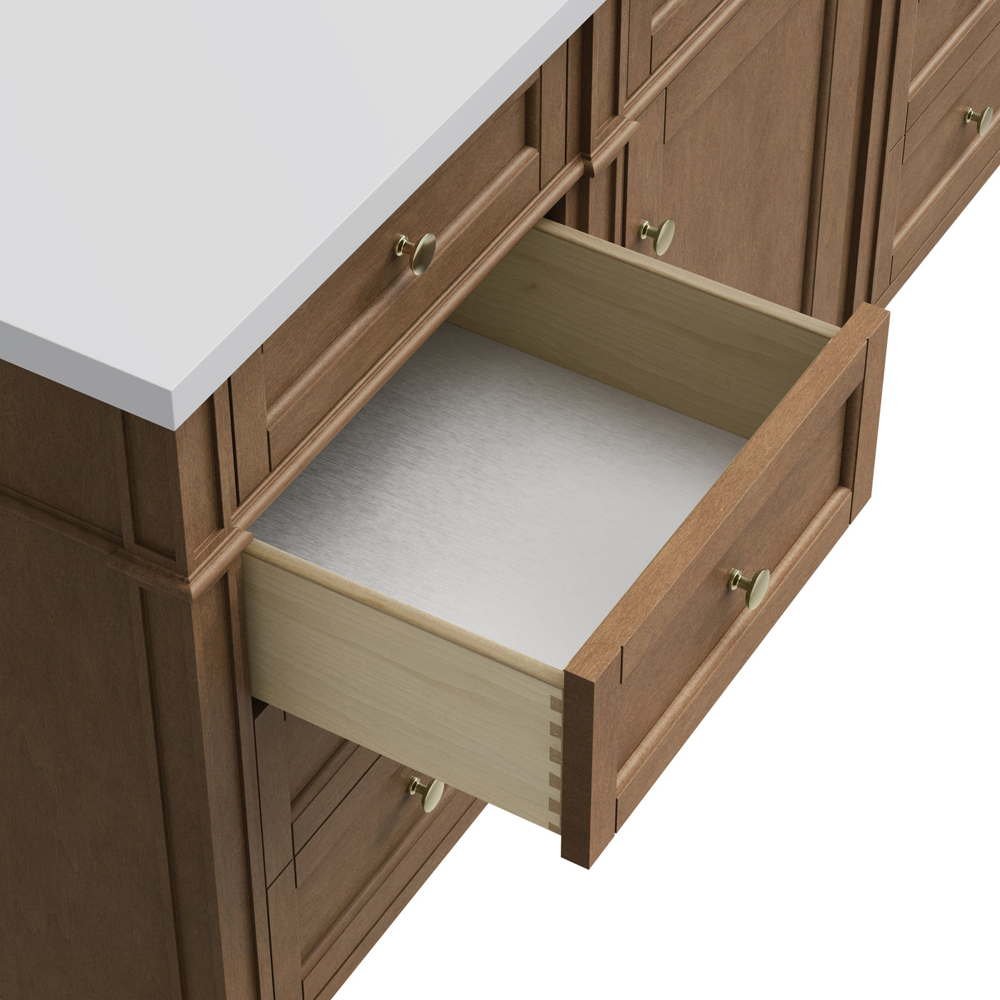 James Martin Brittany 60" Single Bathroom Vanity, Pecan, view 26